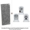 Big Dot of Happiness Graveyard Tombstones - Paper Straw Decor - Halloween Party Striped Decorative Straws - Set of 24 - 2 of 4