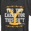 Women's - Yellowstone - Its Too Early For This Rip Wheeler Short Sleeve Graphic T-Shirt - 2 of 4