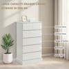 GDFStudio Miri Modern 40"H Wooden Tall Dresser with Concealed Handles and 6 Drawers - 4 of 4