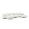 MINIMORE Modern Style 160"W Modular Chris 5Seater Sofa with 2Ottomans - 3 of 4