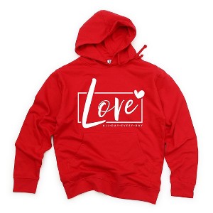 Simply Sage Market Women's Graphic Hoodie Love All Day Every Day Box - 1 of 2