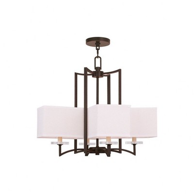 Livex Lighting Woodland Park 4 - Light Chandelier in  Olde Bronze