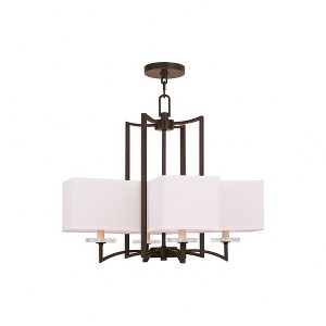 Livex Lighting Woodland Park 4 - Light Chandelier in  Olde Bronze - 1 of 1