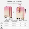 3-Piece Hardshell Luggage Set (20"/24"/28"),Lightweight Suitcase with USB Port,20" 24" Front Opening Carry-On Suitcase with Cup Holder–Cuddlewood - 4 of 4