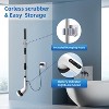 Attop Spin Scrubber Bathroom - Adjustable Handle Cordless Shower Scrubber, 2 Speeds, Bathroom Scrubber with 8 Replaceable Brush Heads - 4 of 4