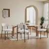 XIYUYEU Boucle Upholstered Dining Chairs with Curved Backrest & Metal Legs (set of 2) - 2 of 4