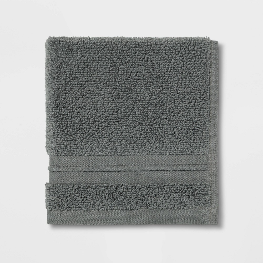 Spa Washcloth Dark Gray - Threshold Signature™8 CasePack 