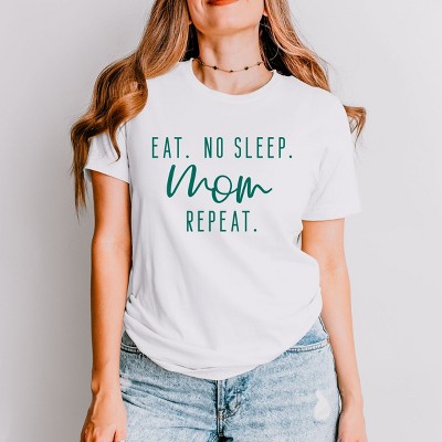Simply Sage Market Eat. No Sleep. Mom. Repeat Short Sleeve Tee