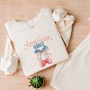 Simply Sage Market American Girly Cherries Coquette Lightweight Garment Dyed Sweatshirt - 3 of 4