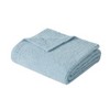 50"x70" Oversized Cozy Knit Throw Blanket Light Blue - Truly Soft: Soft Polyester, Machine Washable, All Ages - 2 of 4