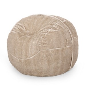 Sapphtopaz Round Bean Bag Chair with Foam Filling,Soft Bean Bag for Adults & Kids,Cozy Beanbag Chair for Living Room - 1 of 4