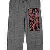 Deadpool Thumbs Up Men's Heather Gray Sleep Pants - image 2 of 4