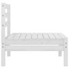 vidaXL Patio Middle Sofas 4 pcs White Solid Pinewood - 4 of 4