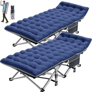 Docred Folding Camping Cot with Mattress & Carry Bag for Adults – Standard & Oversized XXL, Single & 2-Pack Outdoor Sleeping Bed Options - 1 of 4