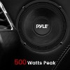 500 Watt Professional PA Speaker for Events with 8'' Woofer, Steel Basket, Black Paper Cone - 3 of 4
