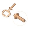 Unique Bargains Zinc Alloy Screw Flat Beer Soda Bottle Opener for Home Party 4 Pcs - 3 of 4