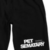 Pet Sematary Logo Men's Black Sleep Pajama Shorts - 2 of 4