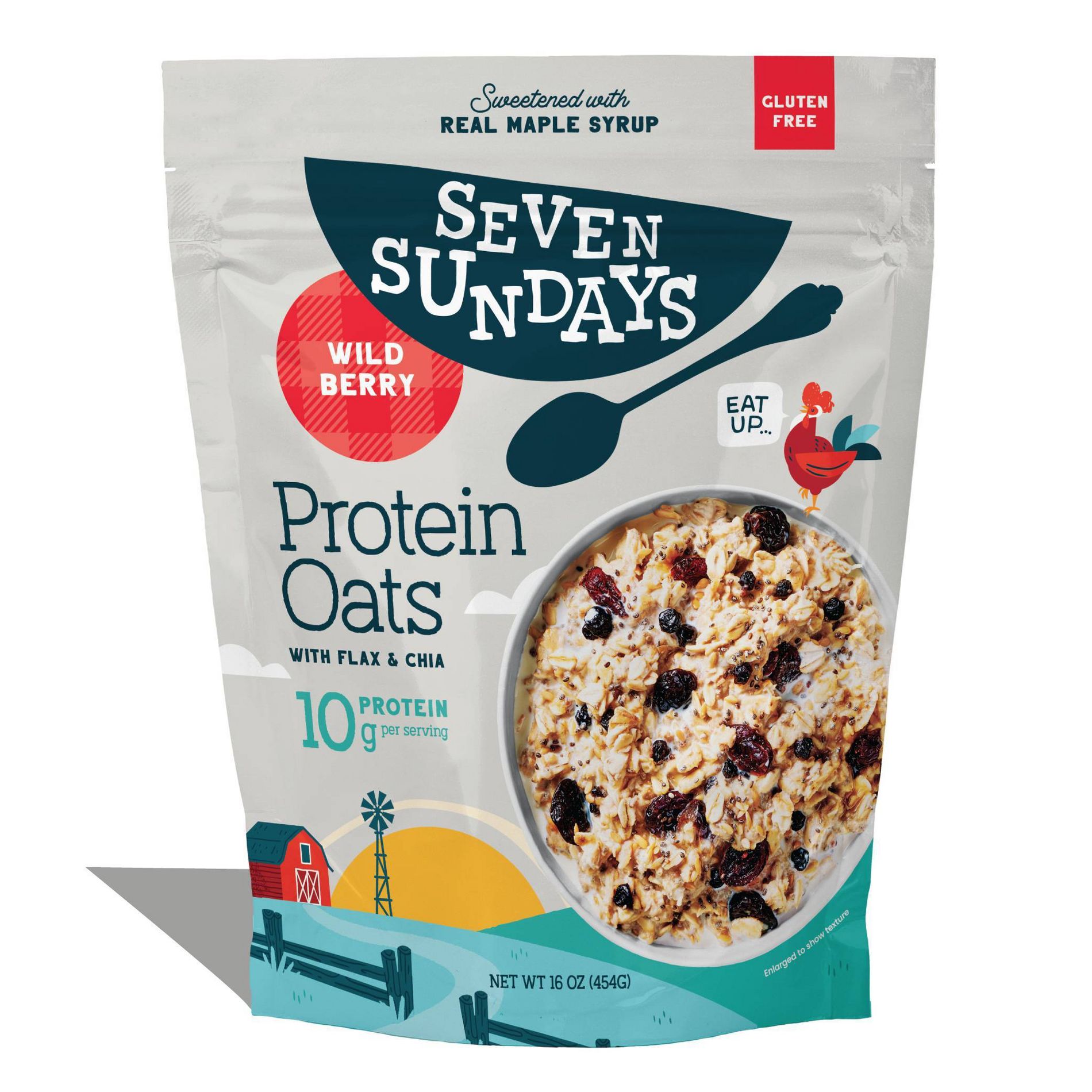 Seven Sundays Wild Berry Protein Oats - 16oz