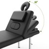 Dolonm 31.5" Stationary Massage Table with Face Pillow and Stainless Steel Adjustable Legs, Adjustable Backrest,Heavy Duty Massage Bed - 4 of 4