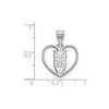 Black Bow Jewelry Sterling Silver Chi Omega Greek Life Pendant - 2 of 3