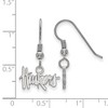 Black Bow Jewelry Sterling Silver Nebraska Cornhuskers NCAA Dangle Earrings - 2 of 3