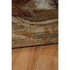 Illusions Cavern Rug Gold/Burgundy - Linon - 4 of 4