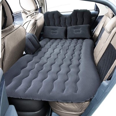 King Size Black PVC Inflatable Car Mattress with Pump