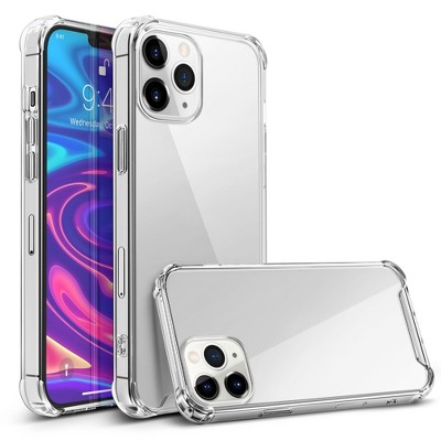 Insten Crystal Clear Case Compatible with Apple iPhone , Shock-Absorbing Corners, Hard PC Back Cover + Flexible TPU Bumper