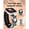 HTUTWOO Halloween Engraved Band Compatible with Apple Watch Band 42/44/45/49mm Silicone Strap for iWatch Series 10/9/8/7/6/5/4/3/2/1/SE - 3 of 4