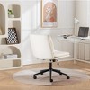 Lyngins Wide Seat Ergonomic Office Chair, Adjustable 360° Swivel Chair, Criss-Cross Chair, Home Office Desk Chair with Wheels or Floor Protectors - 3 of 4