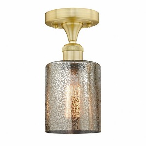 Cobbleskill - 1 Light Semi-Flush Mount In Art Deco Style-9.75 Inches Tall and 5 Inches Wide - 1 of 1