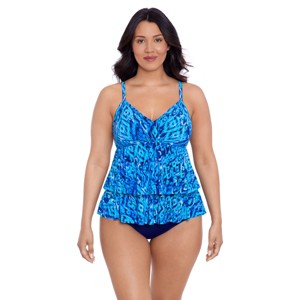 Women's Trimshaper Leona Tankini Swimsuit - Bali Brocade - 1 of 3