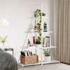 Bookcase, 4-Tier Ladder Bookshelf, A-Shaped Ladder Shelf Display, Ladder Shelf Storage Organizer for Living Room, Home Office - 4 of 4