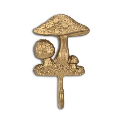 Cheung's Mythra Golden Mushroom Medley Cast Iron Wall Hook