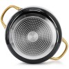 Gibson Home Ellsworth 5 Quart Nonstick Dutch Oven with Lid in Black and Gold - 3 of 4