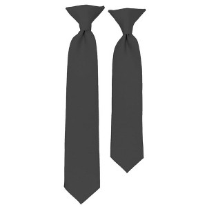 Solid Color Pre-tied Clip On Necktie For Boy - 1 of 4