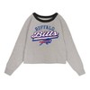 NFL Buffalo Bills Girls' Gray Crew Fleece Hooded Sweatshirt - image 2 of 3