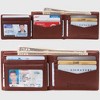Alpine Swiss Men’s Spencer RFID Leather Wallet – Bifold with Flip ID, Divided Bill Section & Gift Box - 2 of 4