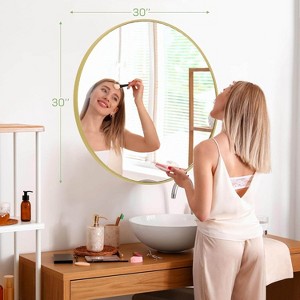 MyDepot Round Wall Mirror for Sinks, Entryways, Living Rooms, Vanities - 1 of 4