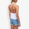 Anna-Kaci Women's Ribbed Halter Neck Tank Top with Slim Fit and Comfortable Stretch - 3 of 4