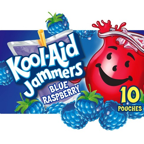 Kool-Aid Jammers Blue Raspberry Juice Drinks - 10pk/6 fl oz Pouches - image 1 of 4