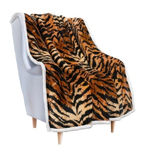 Tirrinia 50" x 60" Fleece Throw Blanket, Soft Comfy Warm Fuzzy TV Blankets, Comfort Caring Gift - 1 of 4