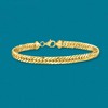 Ross-Simons 18kt Yellow Gold Over Sterling Silver Flat Cuban-Link Bracelet - 3 of 4