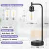 Itopfox Industrial Touch Table Lamps for Bedrooms Set of 2 - 3-Way Dimmable Nightstand Lamps with USB C+A Ports and Outlet, Black Bedside Lamps - 4 of 4