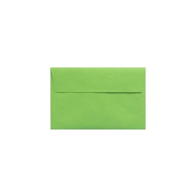 LUX 5 3/4"x8 3/4" 80lbs. A9 Invitation Env W/Peel & Press Limelight Green LUX-4895-101-50
