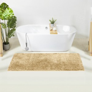 Haven Collection Bathroom Rug 100% Polyester Tufted Bath Mat, Non-Slip TP Rubber Backing, Machine Washable Bath Rug - 1 of 2