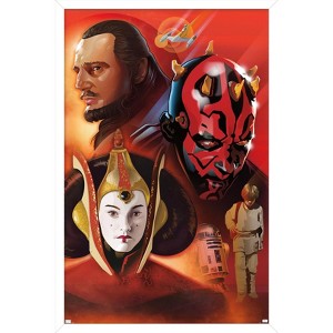 Trends International Star Wars: The Phantom Menace By Dorothea Taylor Framed Wall Poster Prints - 1 of 4