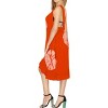 LA LEELA Women's Summer Holiday Casual Dress Loose Vacation House Wear Swing Sundress Dresses 10-12 Orange, Tie Dye Design - 2 of 3