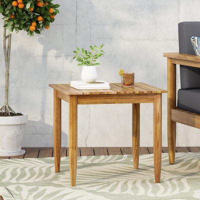 Vynxaria Outdoor  SIDE TABLE All Weather small Coffee Table for Garden Yard Patio Deck Balcony Shed Front Porch