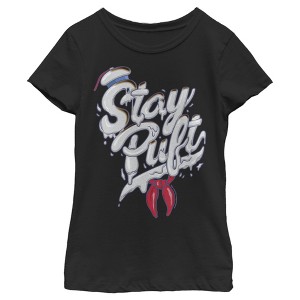 Girl's Ghostbusters Stay Puft Marshmallow Man Melt T-Shirt - 1 of 4